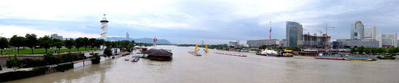 Hochwasser in Wien - Donauinsel