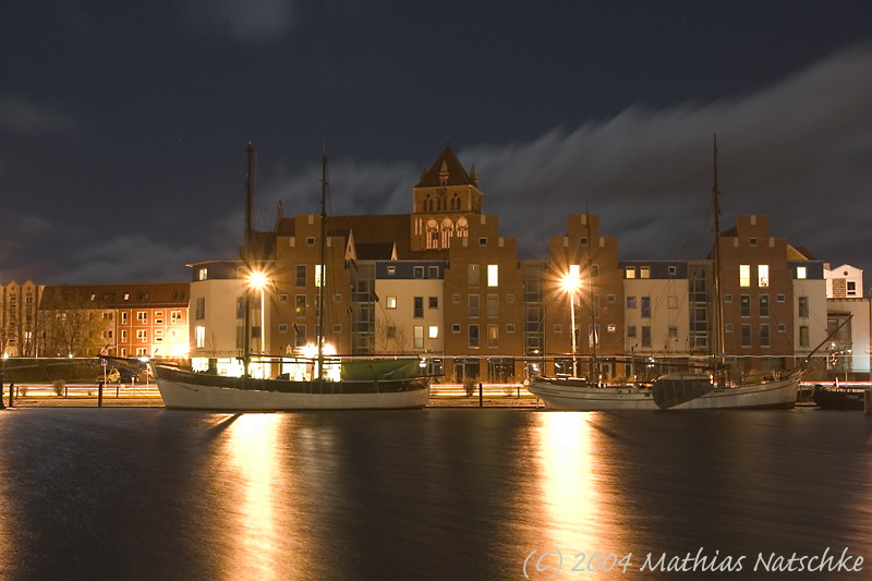 Hochwasser Museumshafen Greifswald 23.11.04