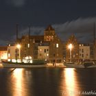 Hochwasser Museumshafen Greifswald 23.11.04