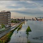 Hochwasser-Panorama Mannheim