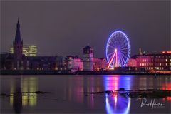 Hochwasser und Riesenrad ....