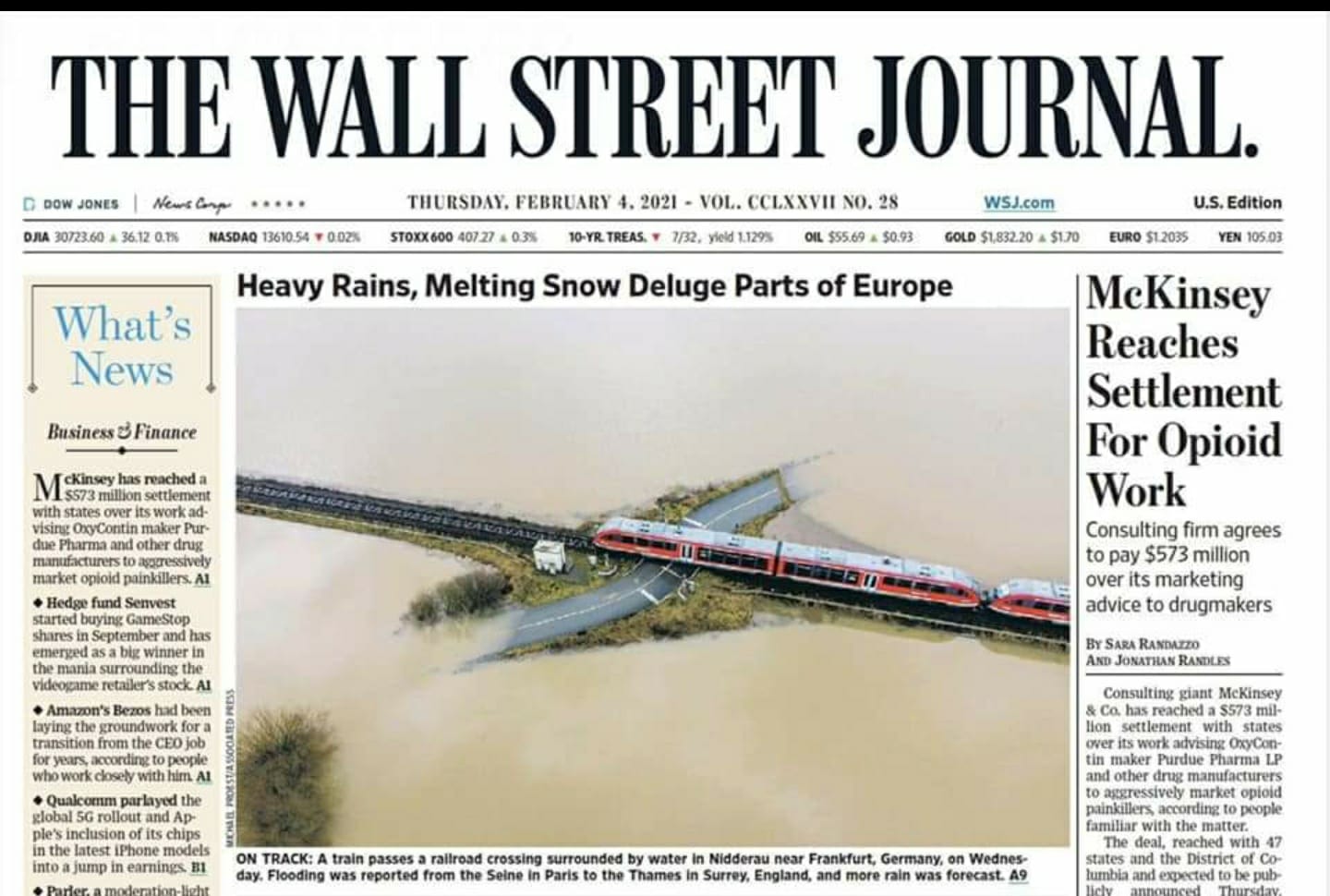 Hochwasser Wallstreet