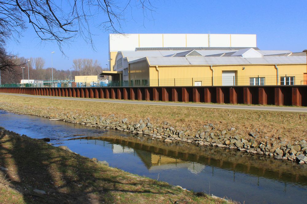 Hochwasserschutz an der Spree in Bautzen