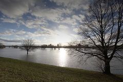 Hochwasserstimmungen Rhein/Sieg (6)