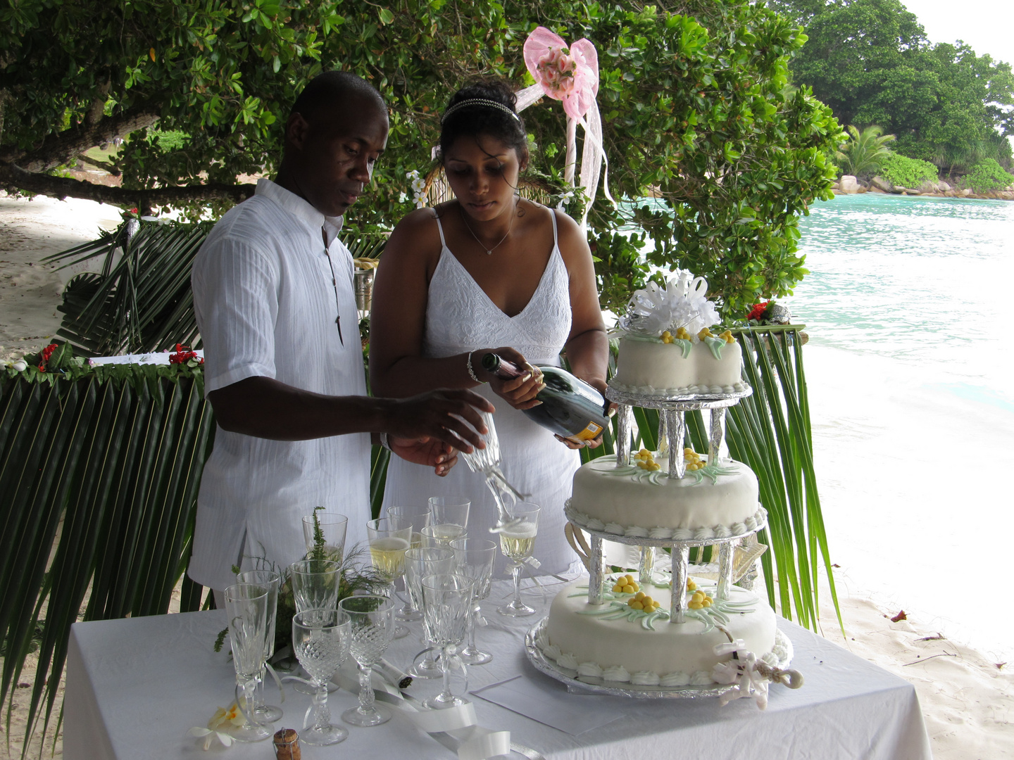 Hochzeit an der Anse Serve La Digue