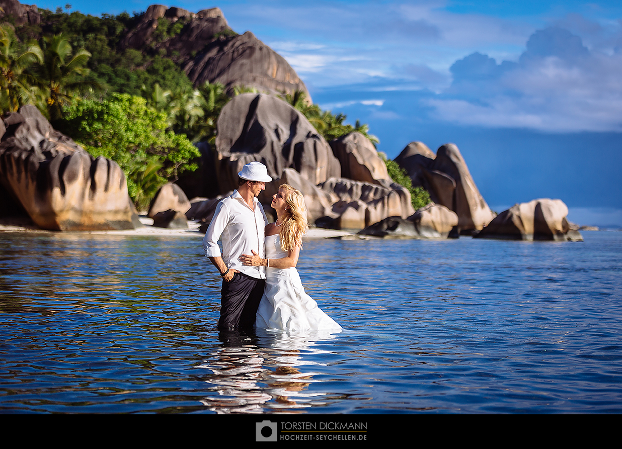 Hochzeit an der Anse Source d´Argent (La Digue, Seychellen)