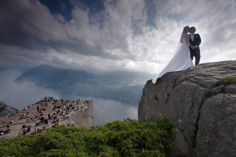 Hochzeit auf dem Preikestolen ;-)