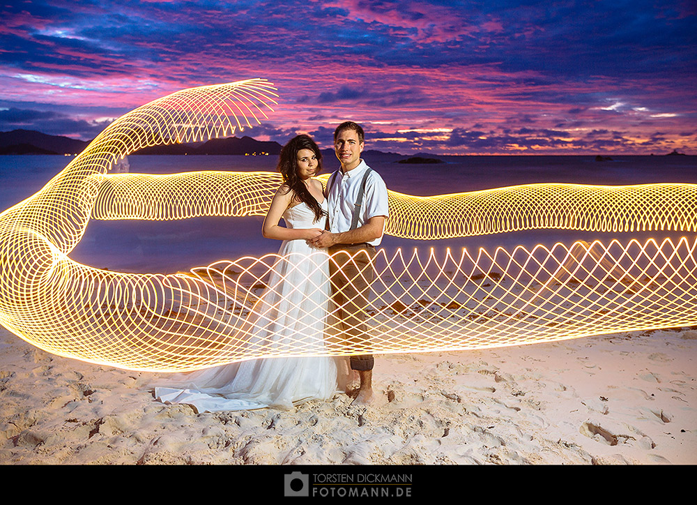 Hochzeit auf den Seychellen.