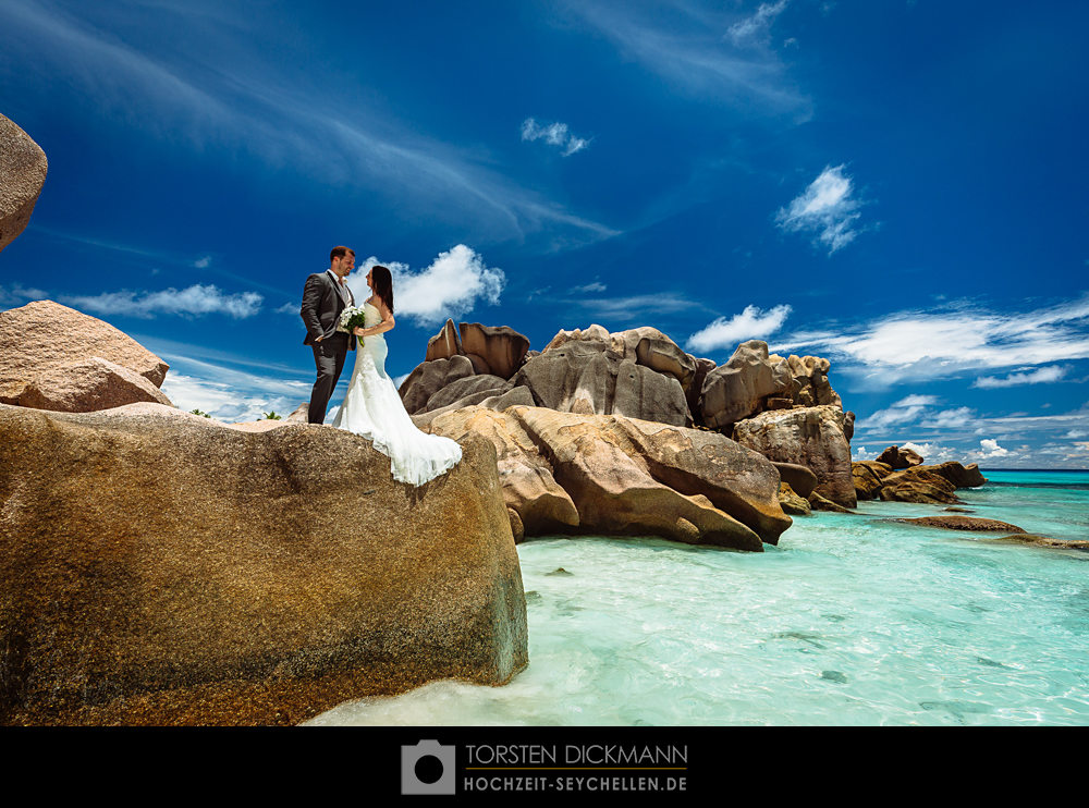 Hochzeit auf La Digue / Seychellen