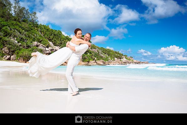 Hochzeit auf La Digue (Seychellen)