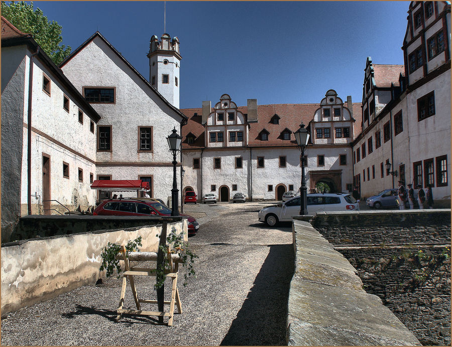 Hochzeit auf Schloss Hinterglauchau ( HDR )