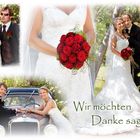 Hochzeit Collage für Grusskarten