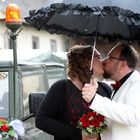 Hochzeit im Regen