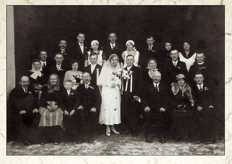 Hochzeit in Böhmen um 1930