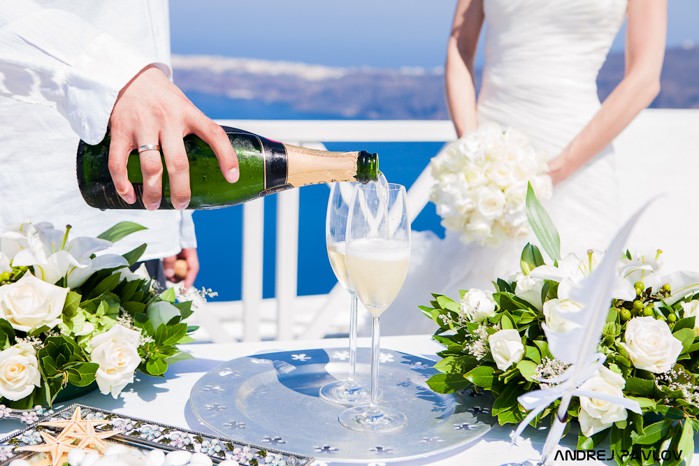 Hochzeit in Griechenland, Santorini