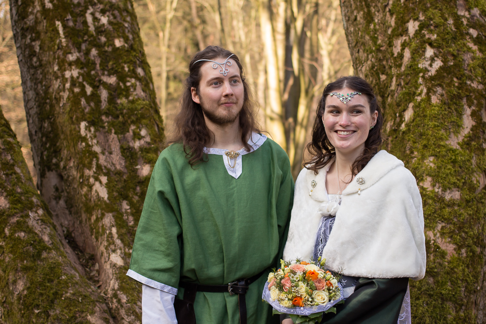 Hochzeit in grün