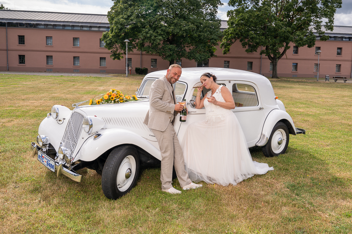 Hochzeit mit Champagner