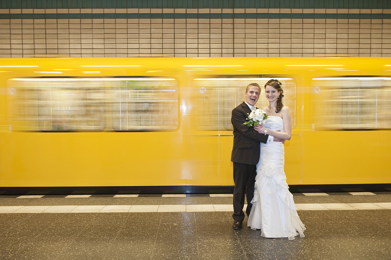 Hochzeit/ Shooting im U-Bahnhof
