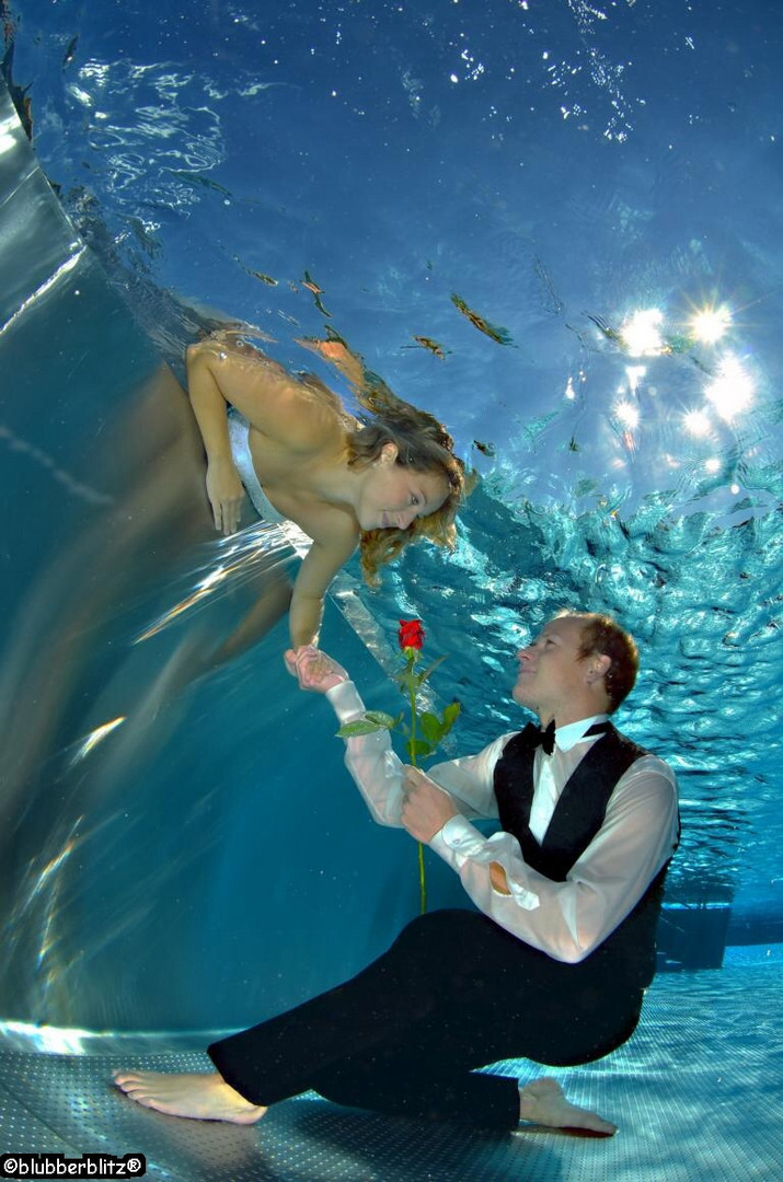 Hochzeit unter Wasser