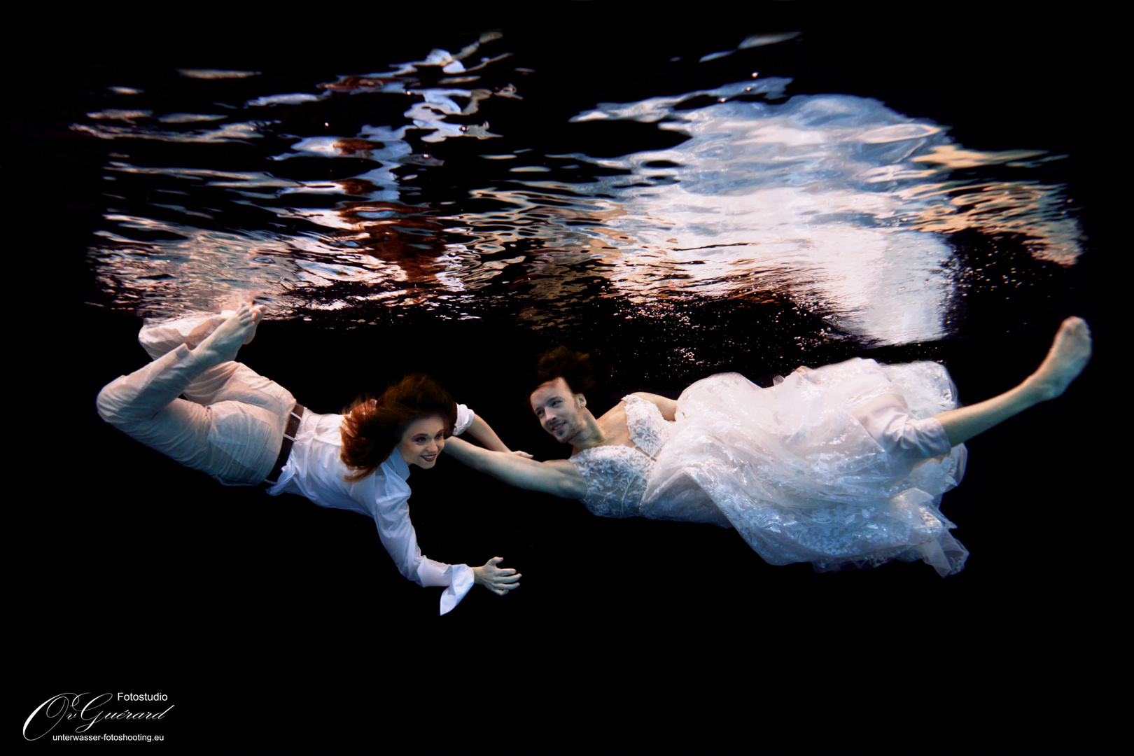 Hochzeit Unterwassershooting mit Pia & Ecki