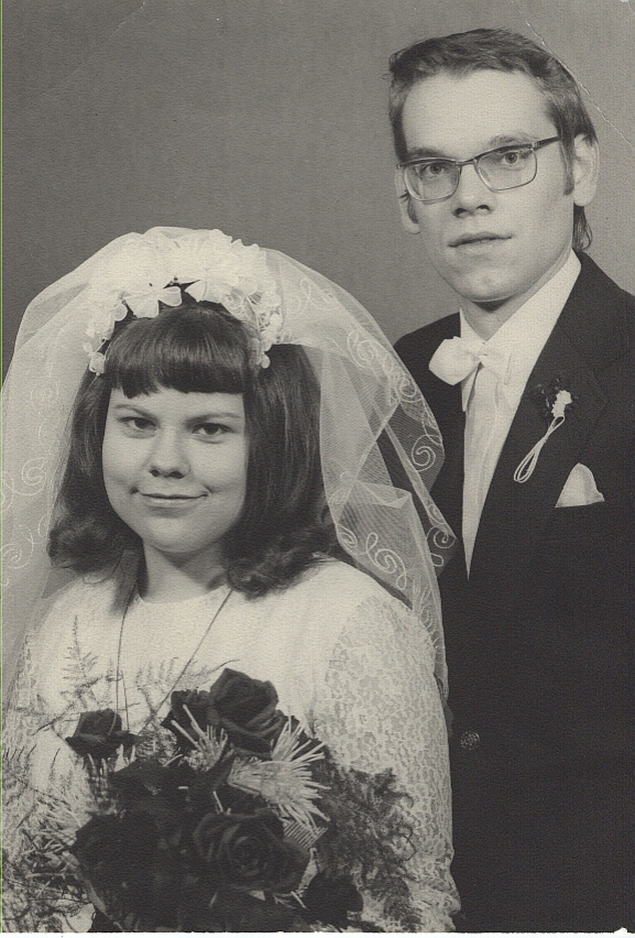 Hochzeit von Brigitte und Ewald am 08.12.1972