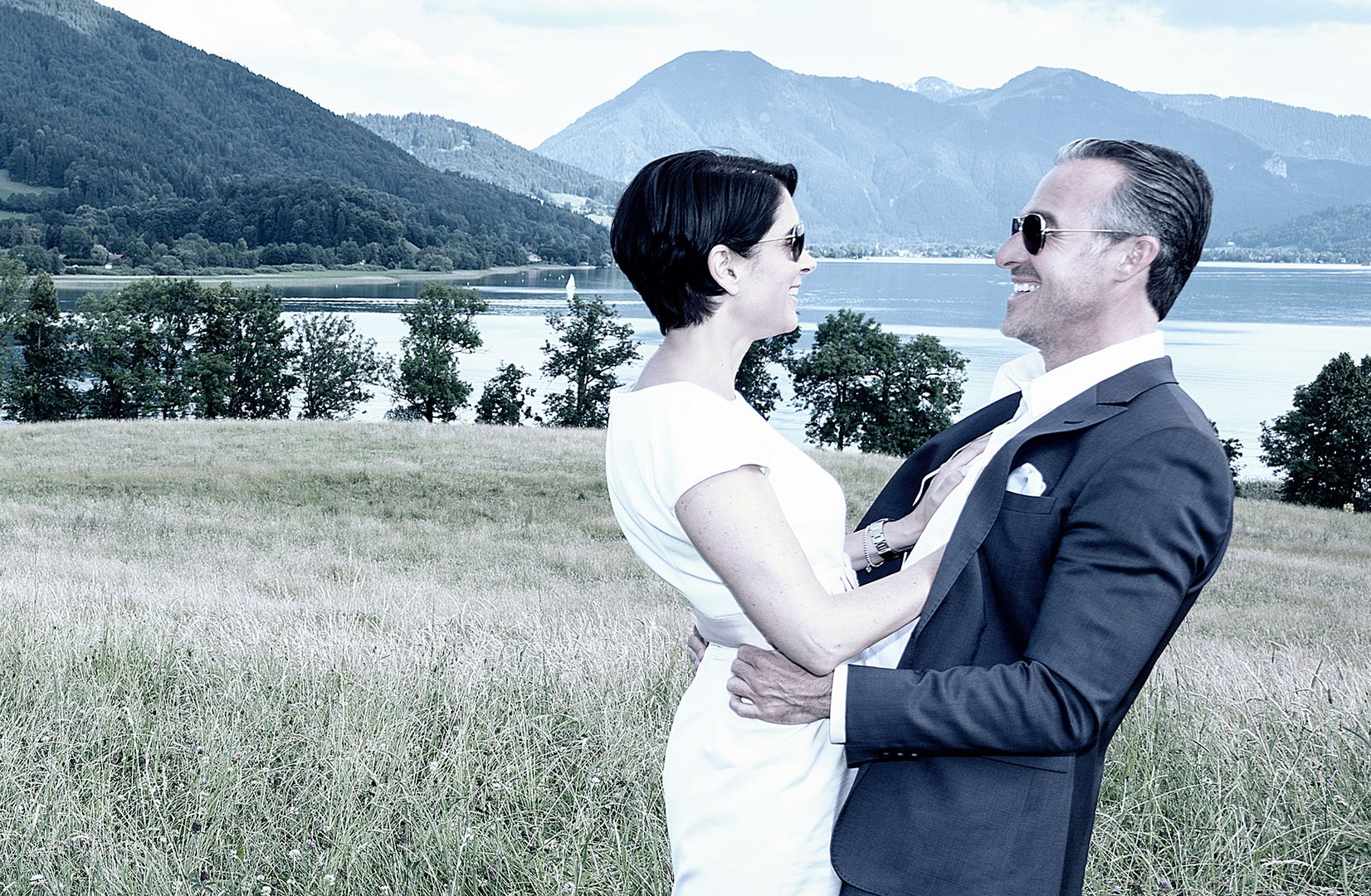 Hochzeitfoto-Brautpaar-Tegernsee