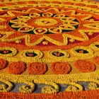 Hochzeits-Mandala aus Blumen mit ca. 3m Durchmesser