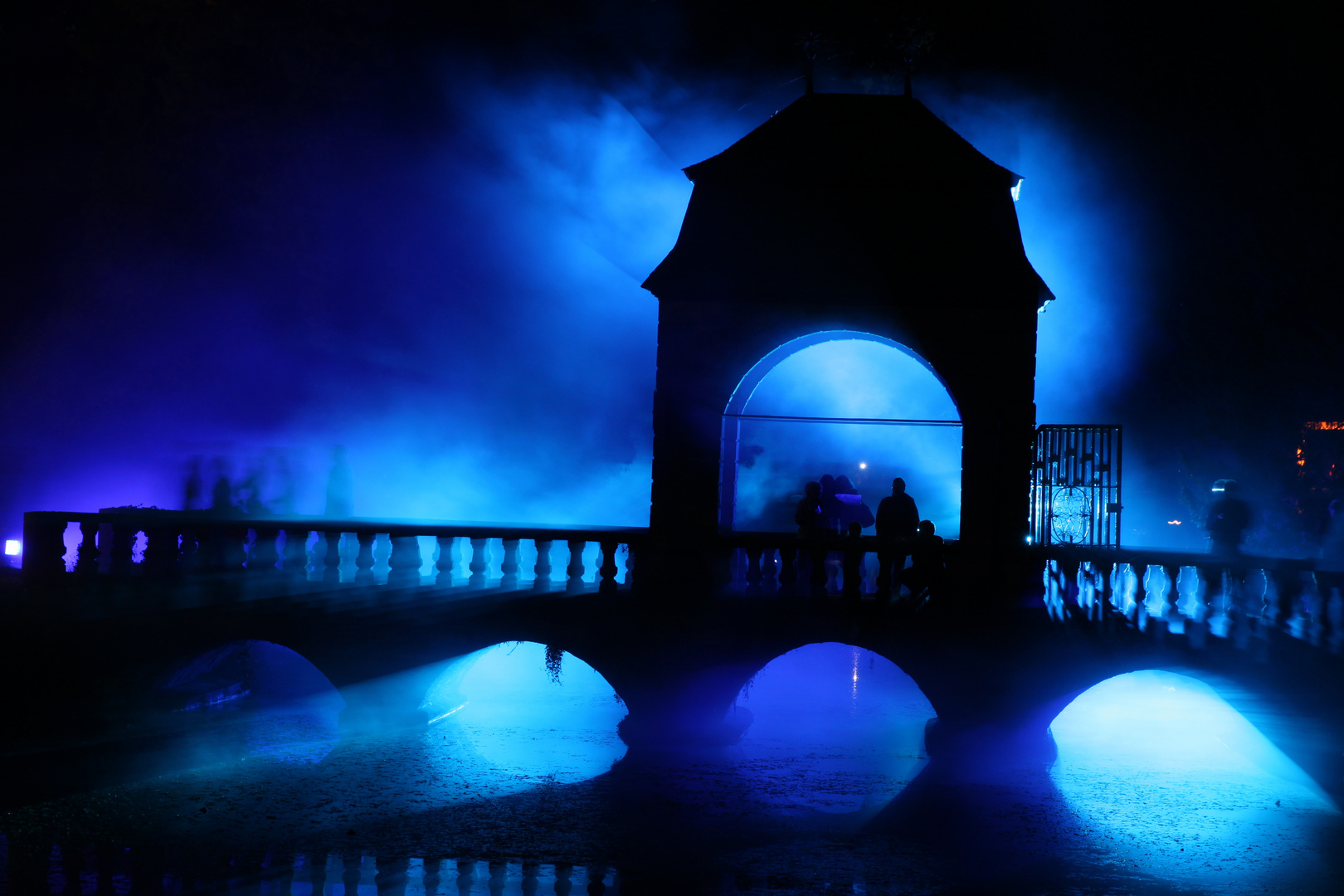 Hochzeitsbrücke - Illumina Schloß Dyck 2010