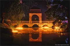 Hochzeitsbrücke Schloß Dyck zur Illumina 2014