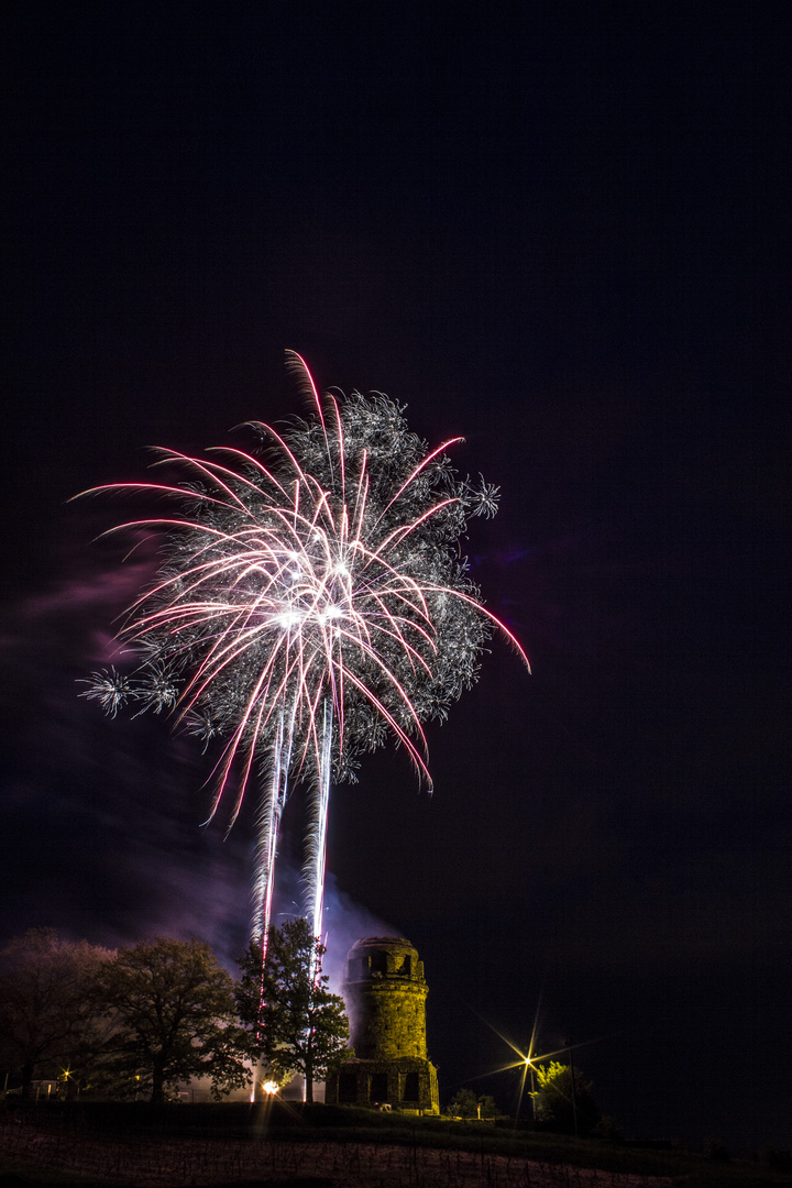 Hochzeitsfeuerwerk am Spitzhaus, Radebeul