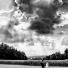 Hochzeitsfoto-Gewitterwolken