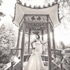 Hochzeitsfoto im asiatischen Garten 1