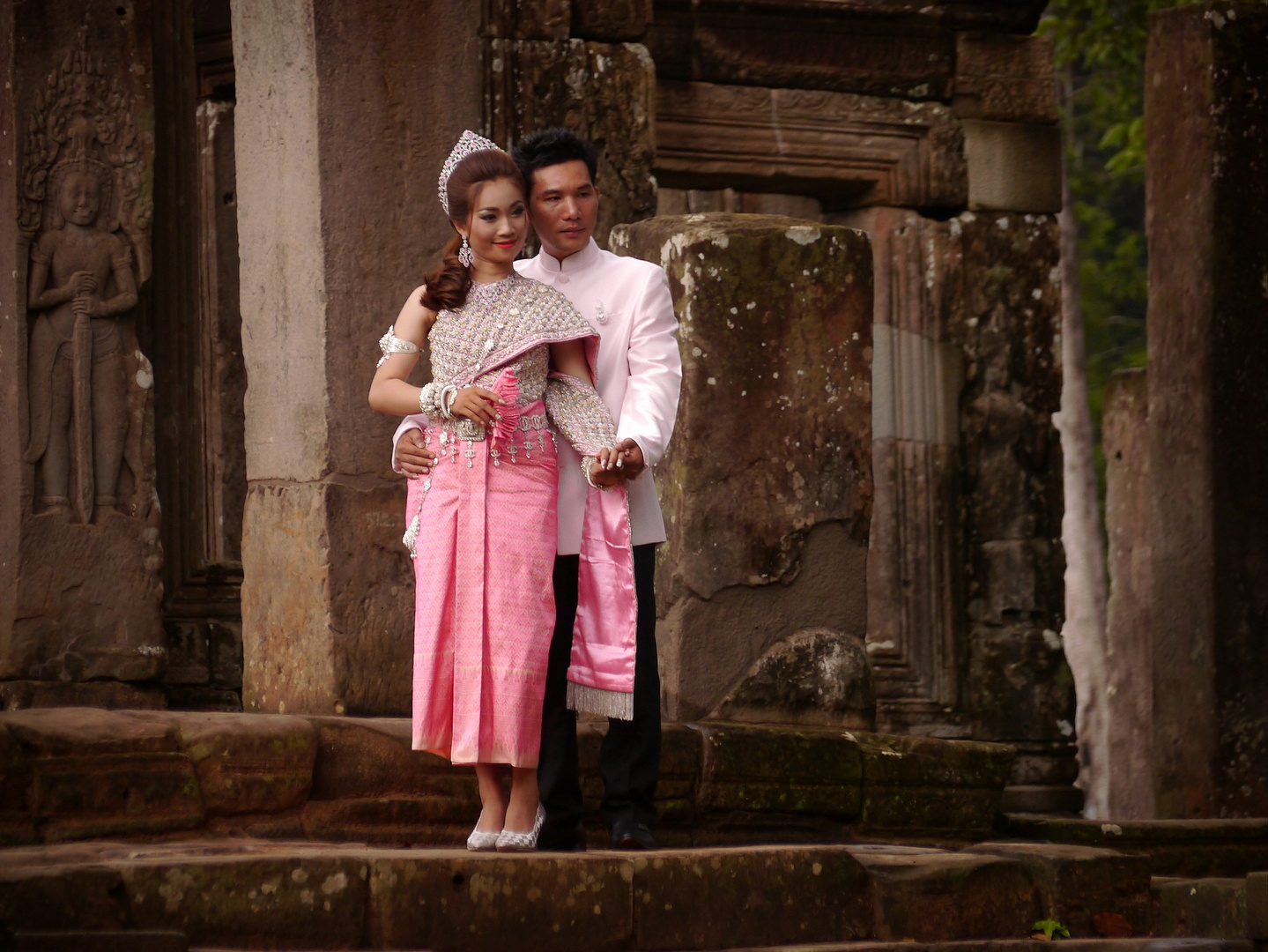 Hochzeitsfoto im Bayon...