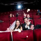Hochzeitsfoto im Kino