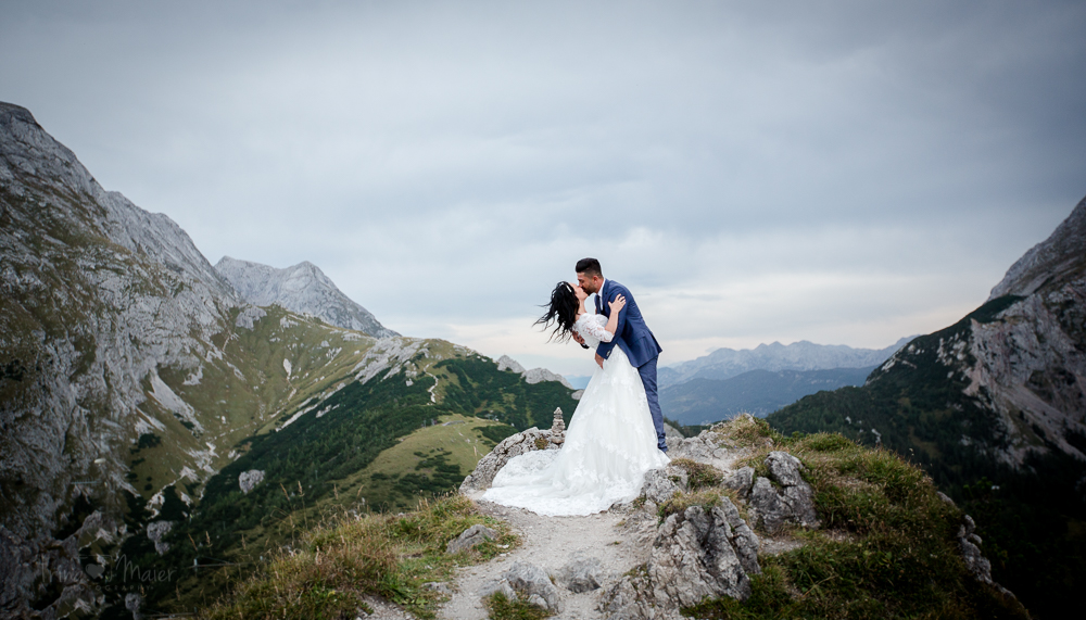 Hochzeitsfoto in den Bergen