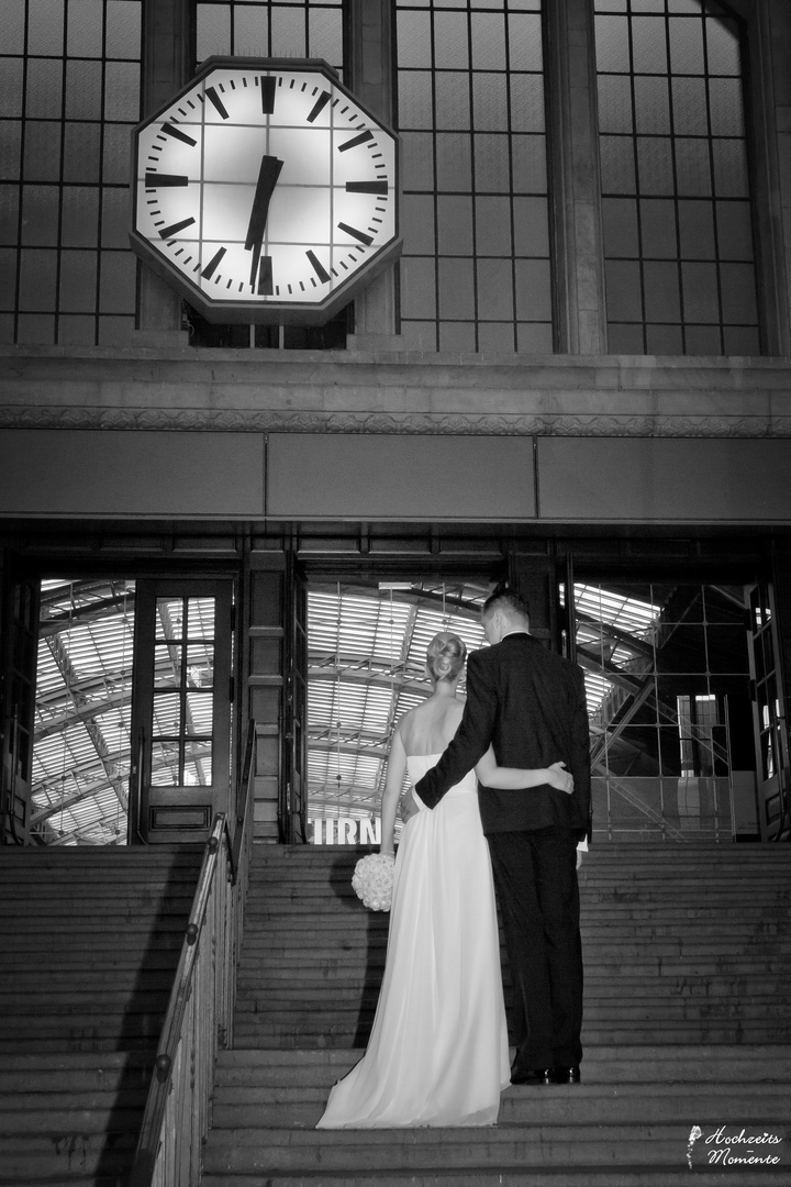 Hochzeitsfotos im Leipziger Hauptbahnhof