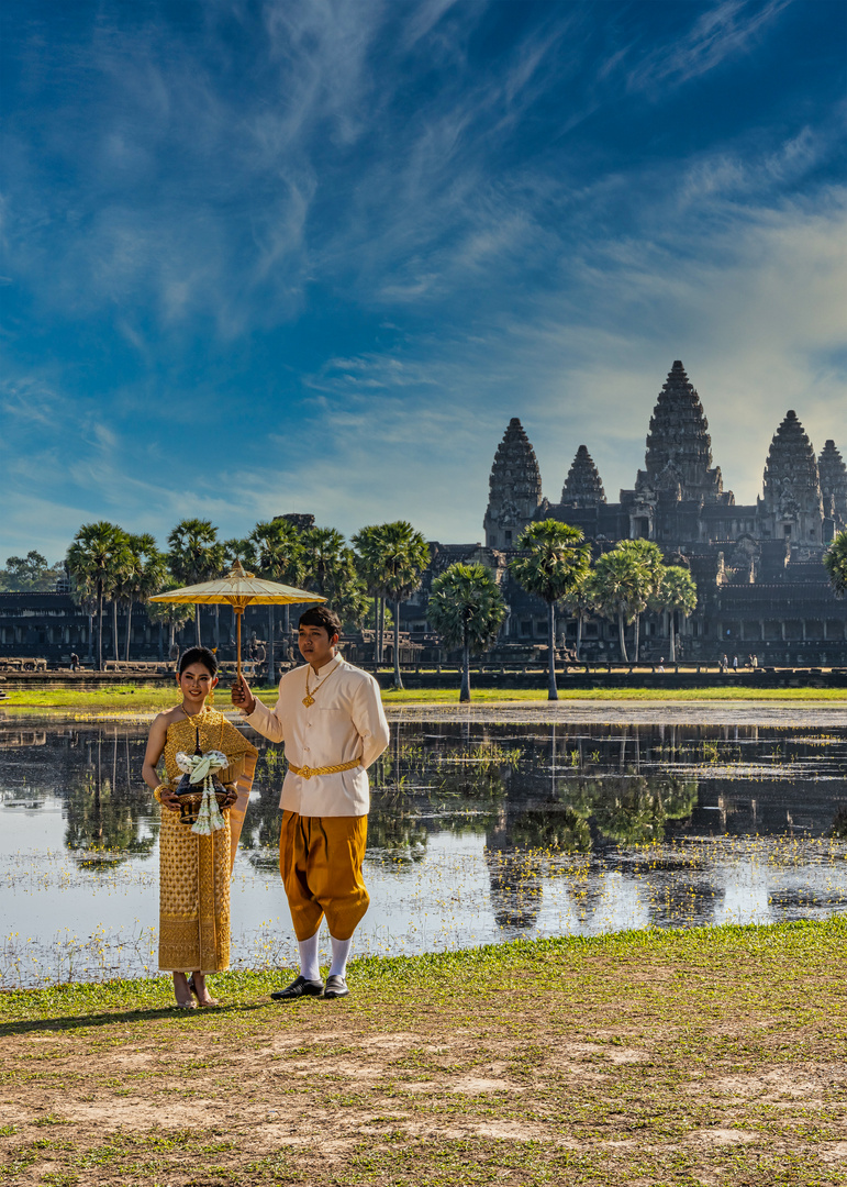 Hochzeitsfotos in Angkor Wat