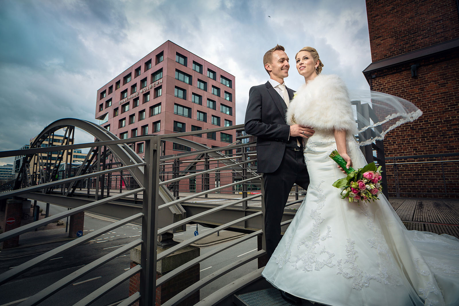 Hochzeitsfotos in der Speicherstadt, Hamburg