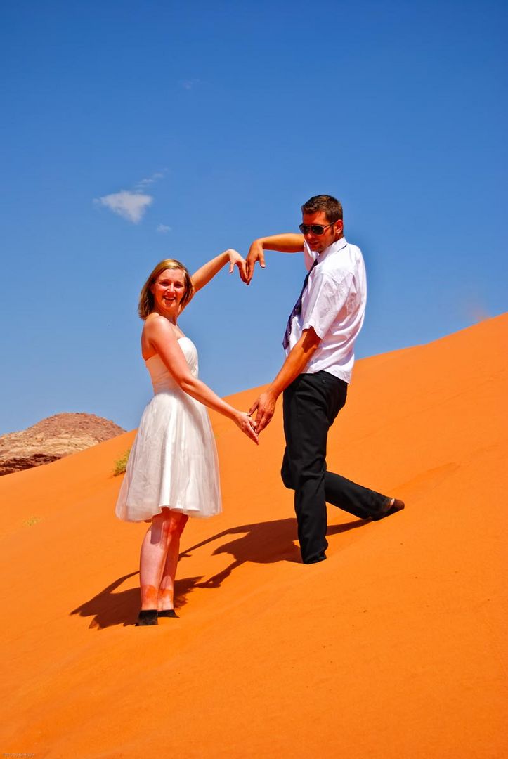 Hochzeitsfotos in der Wüste ( Wadi-Rum )