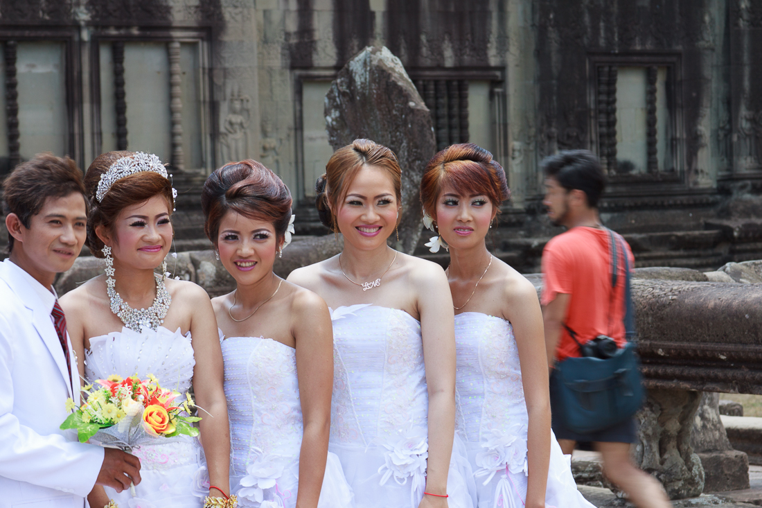 Hochzeitsgesellschaft in Kambotscha
