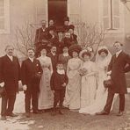 Hochzeitsgesellschaft um 1910