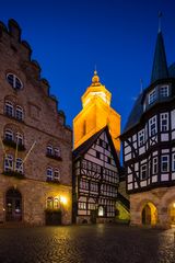 Hochzeitshaus und Rathaus mit Walpurgiskirche, Alsfeld