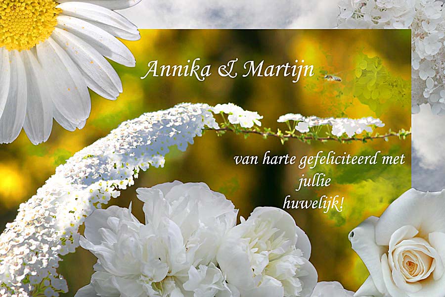 Hochzeitskarte für Annika & Martijn