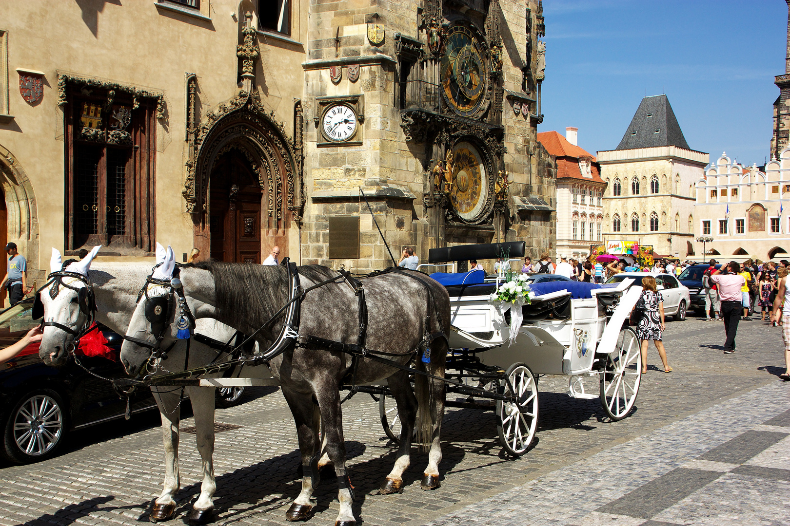 Hochzeitskutsche in Prag