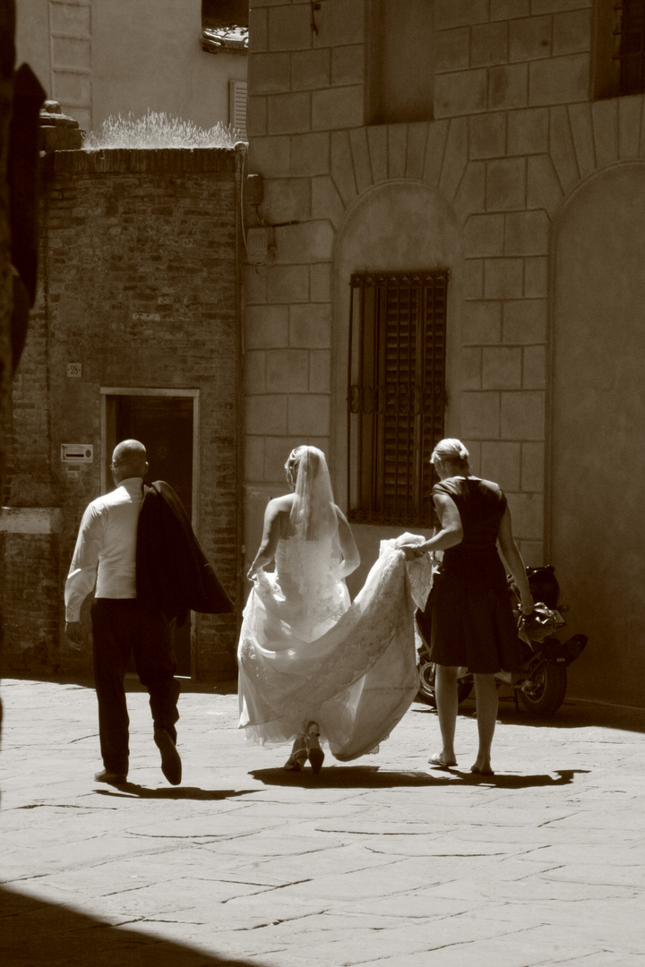 Hochzeitspaar in Siena