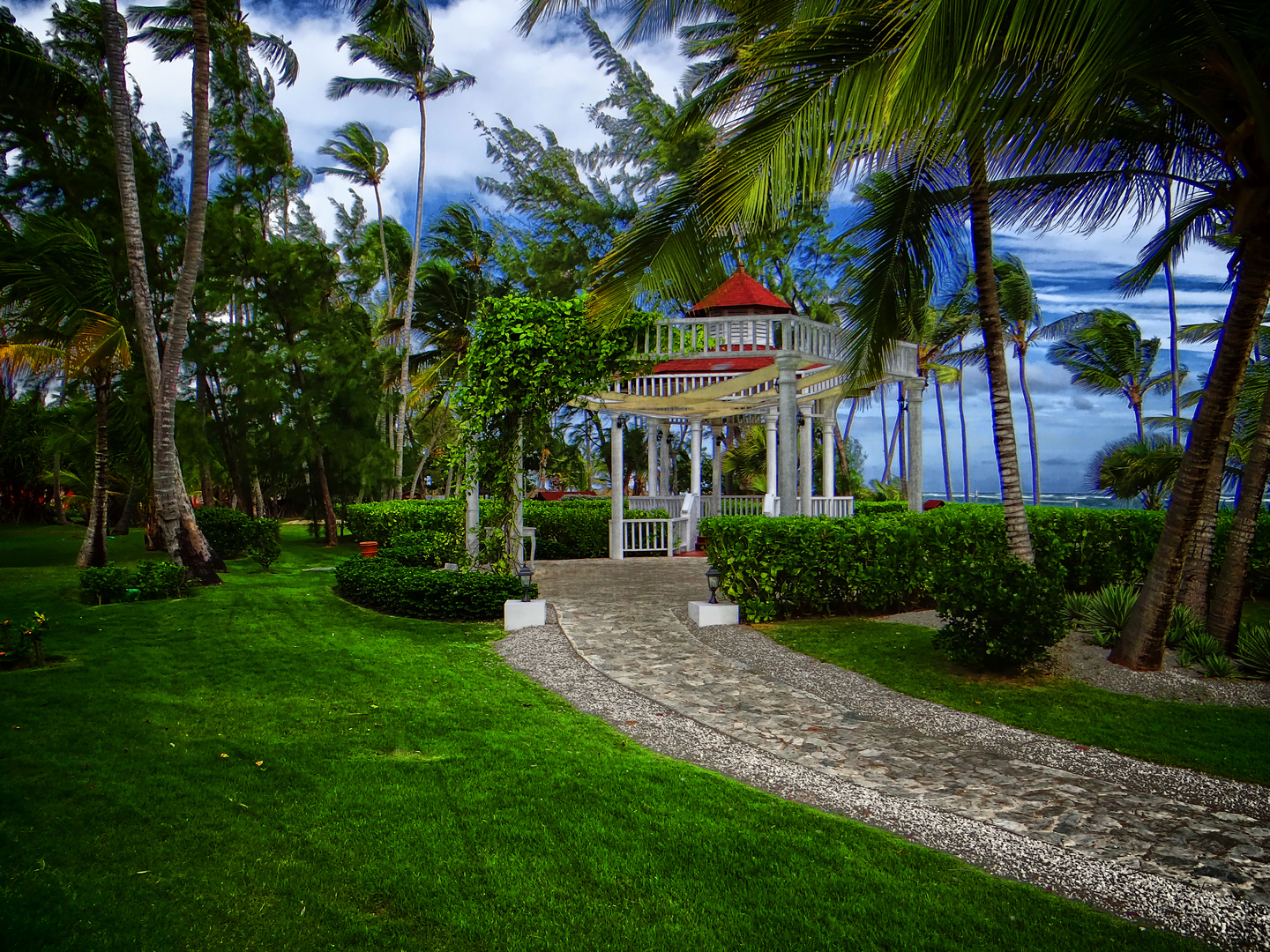 'Hochzeitspavillon Karibik'