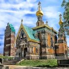 Hochzeitsturm und russische Kirche