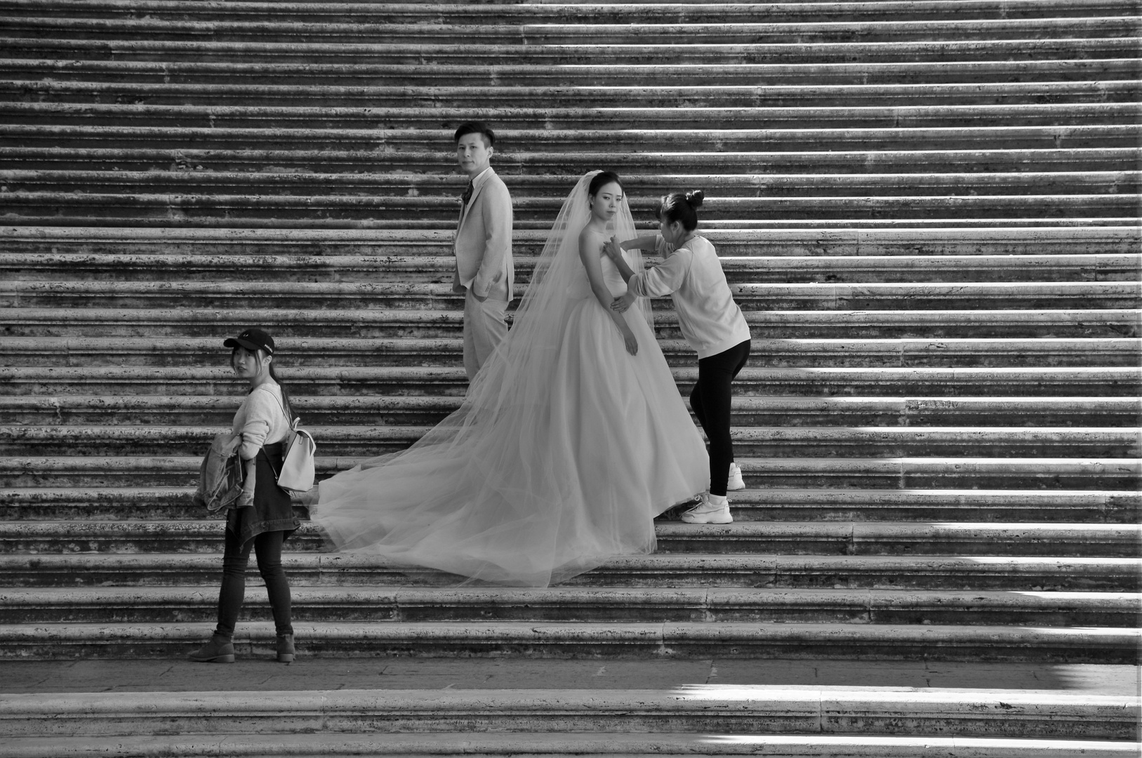 Hochzeitsvorbereitungen in der Stadt