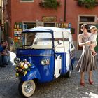 Hochzeitsvorbereitungs-Fahrzeug in Sirmione (Gardasee)