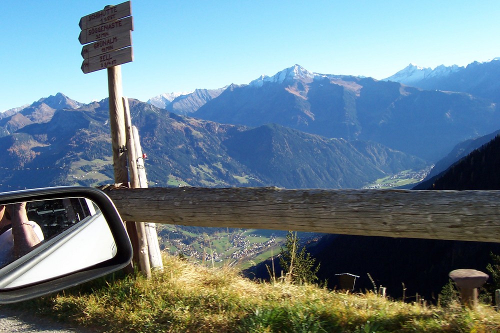 hochzillertalstrasse mit toller aussicht